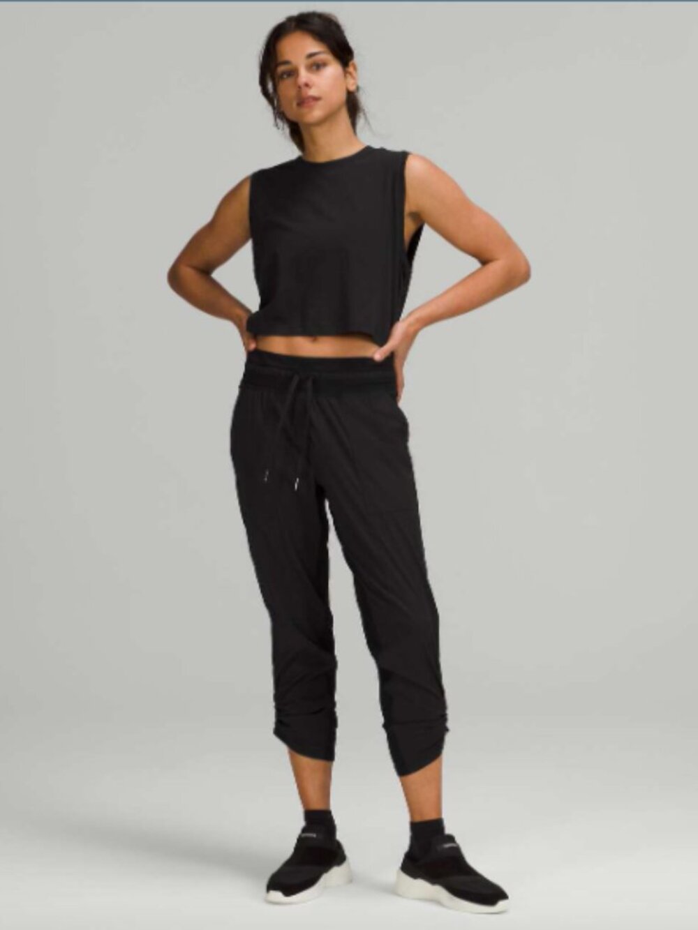 Lululemon Dance Studio Mid-Rise Crop 25" Pants Size: 12 Black